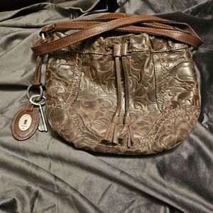 Vintage Fossil Leather Crossbody